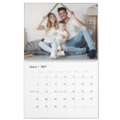 Moderne Monogramm-Familienname schwarz18 Foto Coll Kalender (Mär 2027)