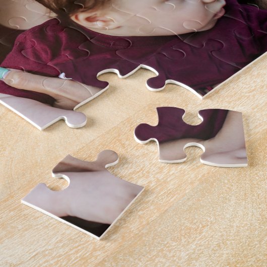 Moderne Monogramm-FotoCollage Puzzle (Seite)