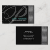 Moderne Monogramm-Fotografen-Visitenkarten Visitenkarte (Vorne/Hinten)