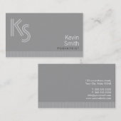 Moderne Monogramm-Fußarzt-Visitenkarte Visitenkarte (Vorne/Hinten)