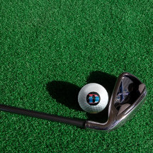 Moderne monogramm geometrische erste D Korallen bl