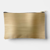Moderne Monogramm Gold Zubehörtasche (Rückseite)