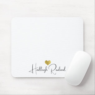 Moderne monogramm Handgeschriebene Schrift Name  Mousepad