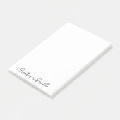Moderne Monogramm-Handschrift-Design Post-it Klebezettel (angewinkelt)