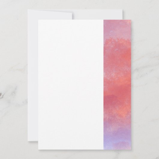 Moderne Monogramm-Hochzeit Einladung (Rückseite)