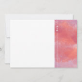 Moderne Monogramm-Hochzeitseinladung Save The Date (Rückseite)