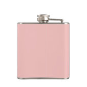 Moderne Monogramm-Initiale Buchstabe Rosa Orange H Flachmann (Rückseite)
