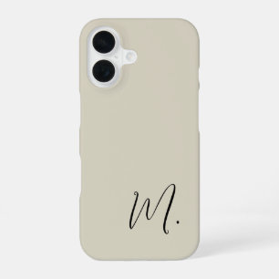 Moderne Monogramm-Initiale Ersetzen Sie Ihre iPhone 16 Hülle