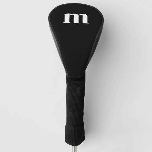Moderne Monogramm-Initiale  Golf Headcover (Vorderseite)