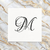Moderne Monogramm-Initiale Serviette