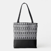 Moderne Monogramm-Initiale Stylisch Chic Schwarz & Tasche (Rückseite)