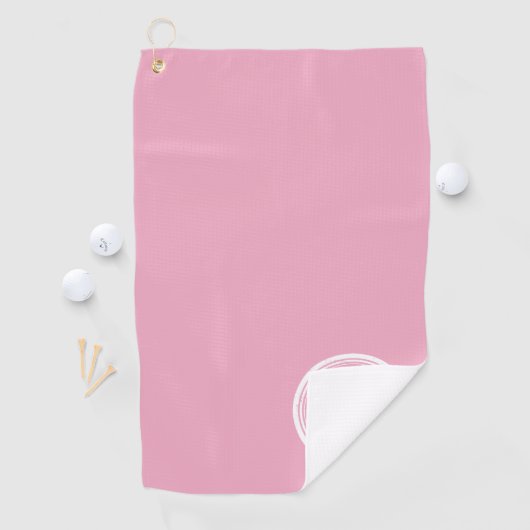 Moderne Monogramm-Initialen Feminine Pink Golfhandtuch (Insitu)