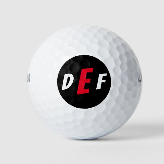 Moderne Monogramm-Initialen für Männer Golfball (Vorderseite)