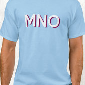 Moderne Monogramm-Initialen lassen den Schatten fa T-Shirt