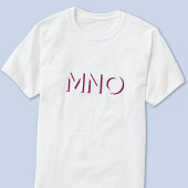 Moderne Monogramm-Initialen lassen den Schatten fa T-Shirt