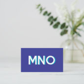 Moderne Monogramm-Initialen lassen den Schatten fa Visitenkarte (Stehend Vorderseite)