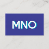 Moderne Monogramm-Initialen lassen den Schatten fa Visitenkarte (Vorderseite)