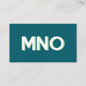 Moderne Monogramm-Initialen lassen den Schatten fa Visitenkarte (Vorderseite)