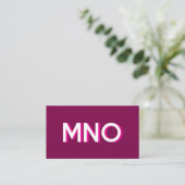 Moderne Monogramm-Initialen lassen den Schatten fa Visitenkarte (Stehend Vorderseite)