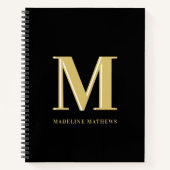 Moderne Monogramm-Initialen Notizblock (Vorderseite)