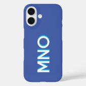 Moderne Monogramm-Initialen Personalisiert Case-Mate iPhone Hülle (Rückseite)