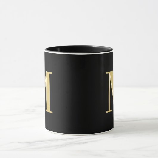 Moderne Monogramm-Initialen Tasse (Zentrum)