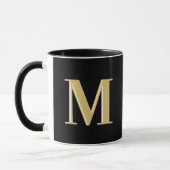 Moderne Monogramm-Initialen Tasse (Links)
