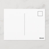 Moderne Monogramm-Initialen Vorlage Türkis Grau Postkarte (Rückseite)