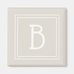 Moderne Monogramm Letter Initial Template Unique T Magnet