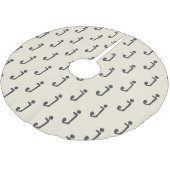 Moderne Monogramm Letter-Schreibmaschine Typografi Polyester Weihnachtsbaumdecke (Schrägansicht)