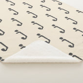 Moderne Monogramm Letter-Schreibmaschine Typografi Sherpadecke (3/4)