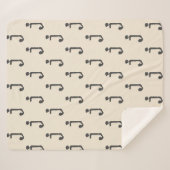 Moderne Monogramm Letter-Schreibmaschine Typografi Sherpadecke (Vorderseite (Horizontal))