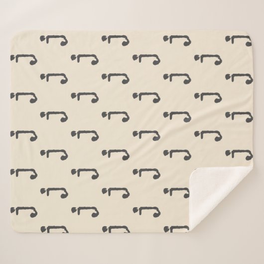 Moderne Monogramm Letter-Schreibmaschine Typografi Sherpadecke (Vorderseite (Horizontal))