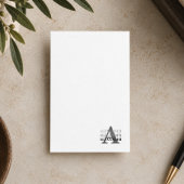 Moderne Monogramm-Name Begleitkarte