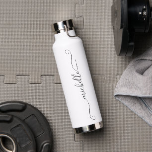 Moderne Monogramm-Name Brautjungfer Hochzeit Trinkflasche