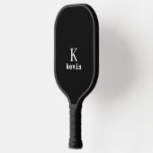 Moderne Monogramm Name einfach nach Maß Pickleball Schläger (Links)