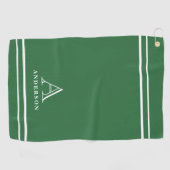 Moderne Monogramm-Name, Personalisiertes Golftuch- Golfhandtuch (Horizontal)
