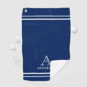 Moderne Monogramm-Name, Personalisiertes Golftuch- Golfhandtuch (Insitu)