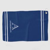Moderne Monogramm-Name, Personalisiertes Golftuch- Golfhandtuch (Horizontal)