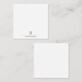 Moderne Monogramm-Name Professionell Schlicht Mini Mitteilungskarte (Vorne/Hinten)