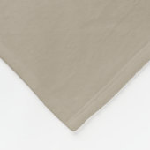 Moderne Monogramm Name Script Beige Fleecedecke (Ecke)