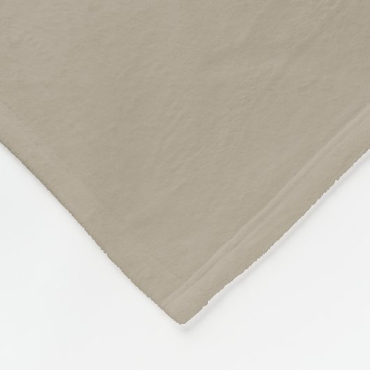 Moderne Monogramm Name Script Beige Fleecedecke (Ecke)