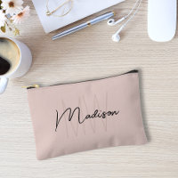 Moderne Monogramm-Name-Script Rosa