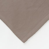 Moderne Monogramm-Name-Script Taupe Fleecedecke (Ecke)