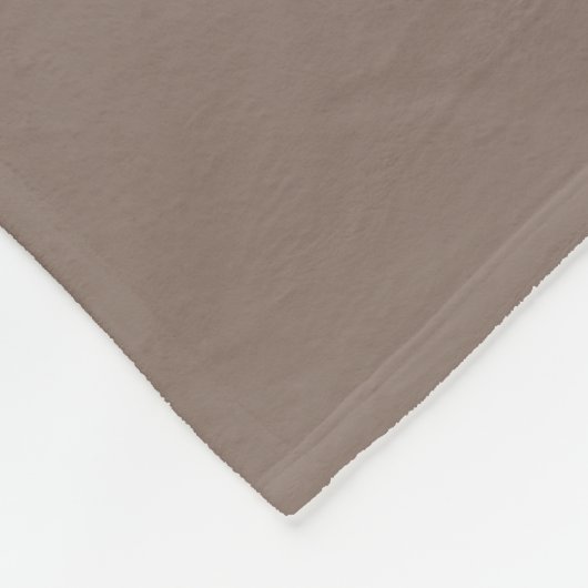 Moderne Monogramm-Name-Script Taupe Fleecedecke (Ecke)