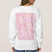 Moderne Monogramm Name Wasserfarbe Rosa Gelbe Punk Sweatshirt (Rückseite)