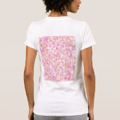 Moderne Monogramm Name Wasserfarbe Rosa Gelbe Punk T-Shirt (Rückseite)