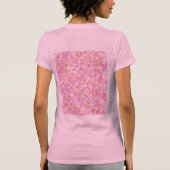 Moderne Monogramm Name Wasserfarbe Rosa Gelbe Punk T-Shirt (Rückseite)