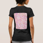 Moderne Monogramm Name Wasserfarbe Rosa Gelbe Punk T-Shirt (Rückseite)