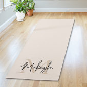 Moderne Monogramm Name  Yogamatte